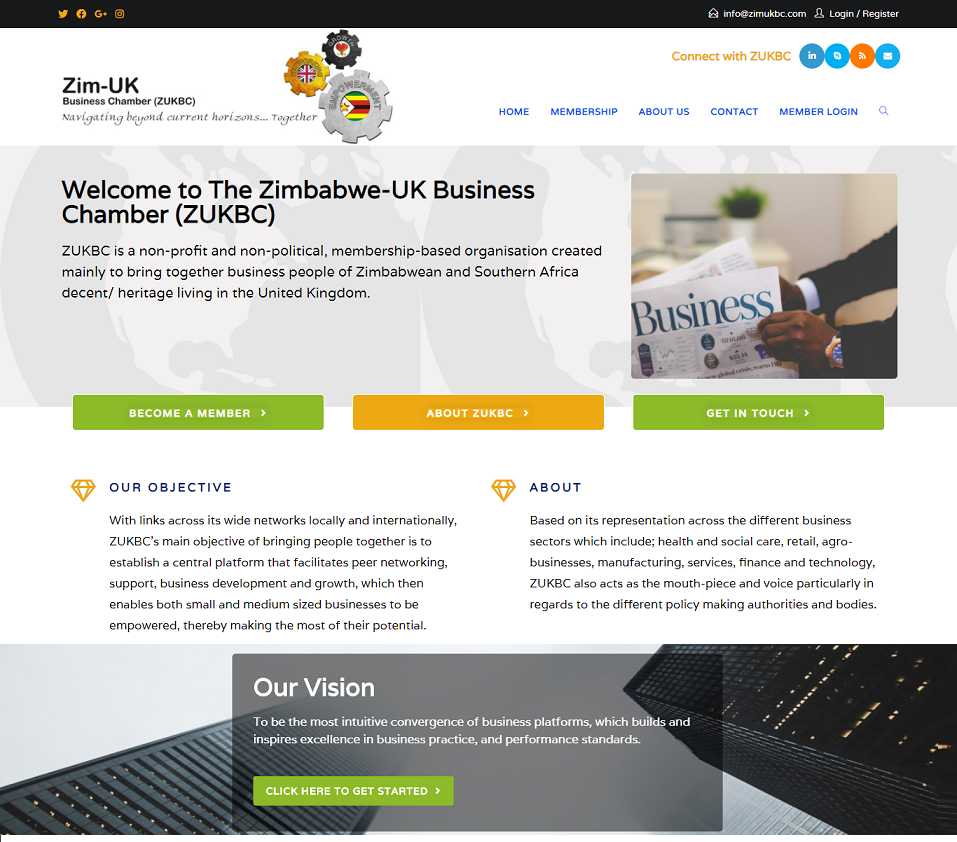 zimukbc.co.uk website designed by evantu it and web solutions